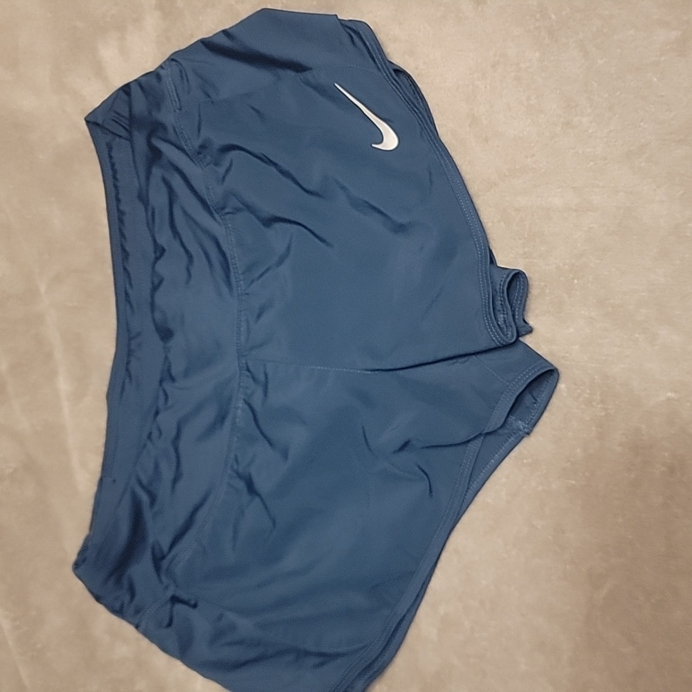 Teal blue nike shorts